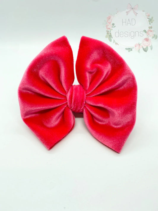 Rose' Velvet clip/nylon