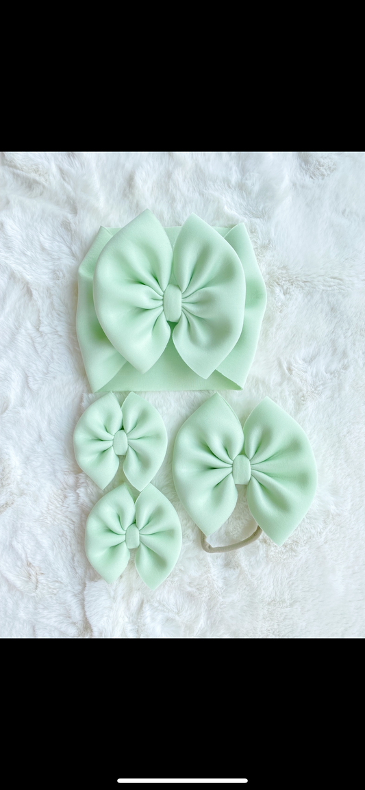 Mint puff clip/nylon