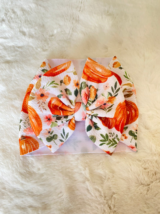 Pumpkin floral wrap