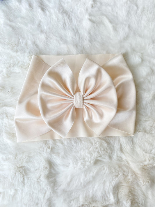 Ivory satin wrap