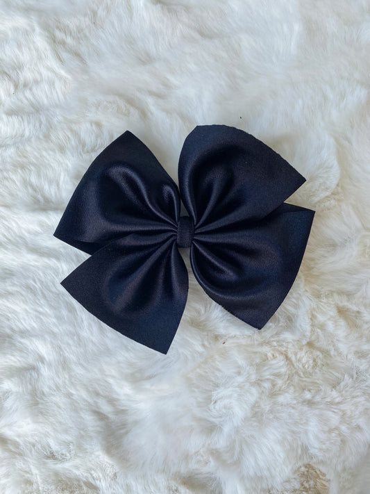 Black satin pinwheel clip