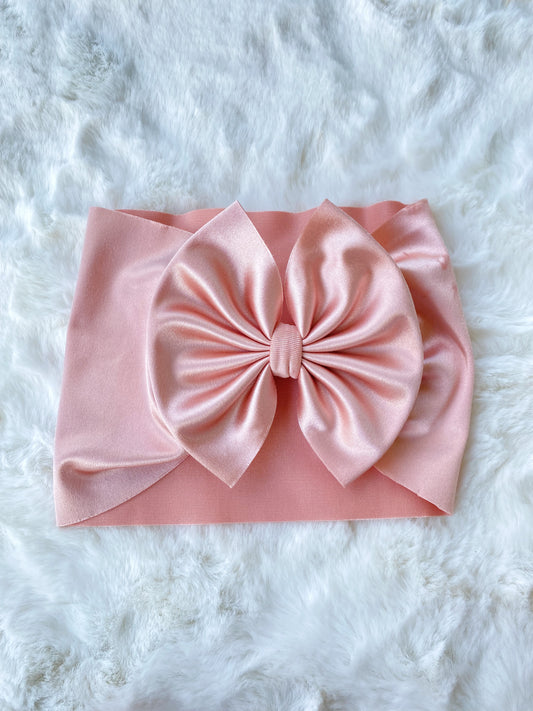 Blush satin wrap